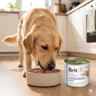 Karma Gastrointestinal dla psa, puszka – Brit Veterinary Diet Dog łosoś