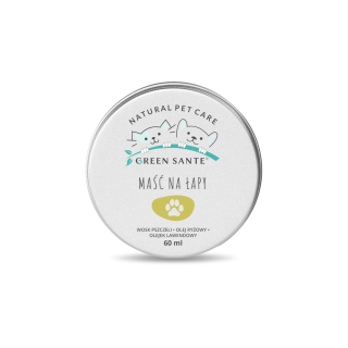 GREEN SANTE Naturalna Maść na Łapy dla Psa i Kota 60ml | Ochrona Opuszek, Modzele
