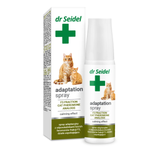 Dr Seidel Spray adaptacyjny dla kota 90ml – Feromony uspokajające i wyciąg z waleriany
