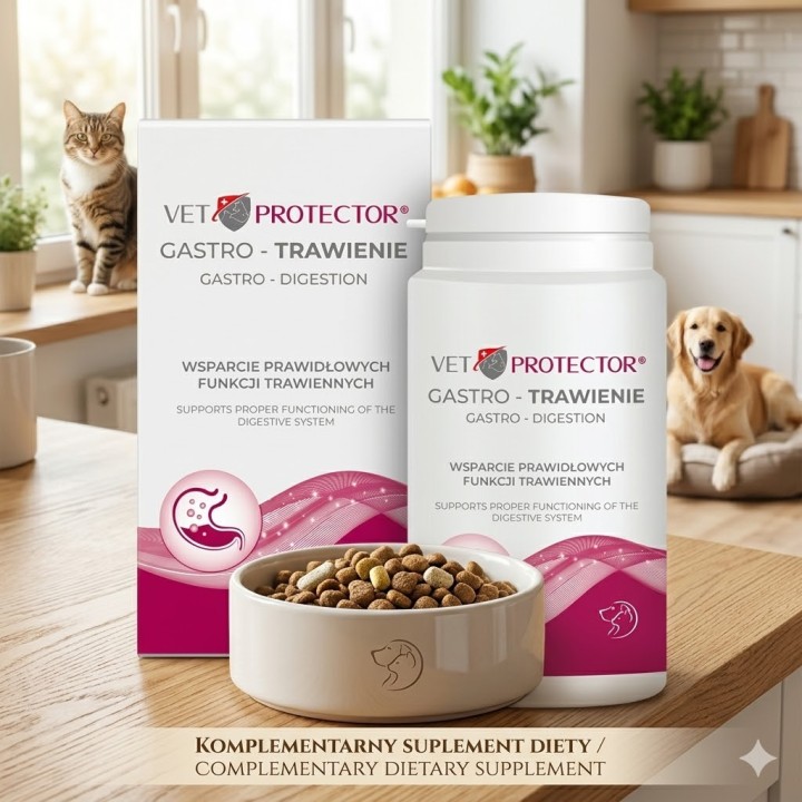 VET PROTECTOR GASTRO Trawienie 150g – Wsparcie trzustki i trawienia dla psa i kota