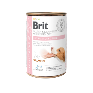 Karma hipoalergiczna monoproteinowa dla psa, puszka 400g – Brit Veterinary Diets indyk