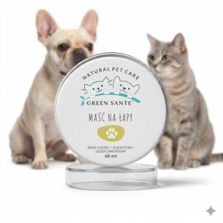 GREEN SANTE Naturalna Maść na Łapy dla Psa i Kota 60ml