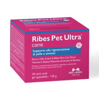 Suplement na skórę dla psa – RIBES PET ULTRA CANE ŻEL SMAKOWY 30 SASZETEK